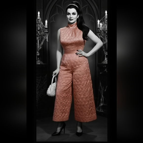 Vintage 60s As Is Romper Hostess Pants M - Picture 1 of 16